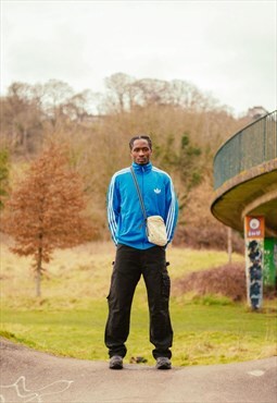 Vintage 90's Blue Adidas tracksuit top