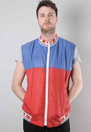 VINTAGE 80'S PADDED BODY WARMER LARGE