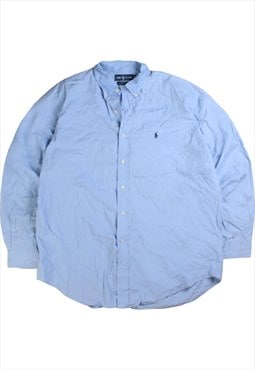 Vintage 90's Polo Ralph Lauren Shirt Plain Long Sleeve