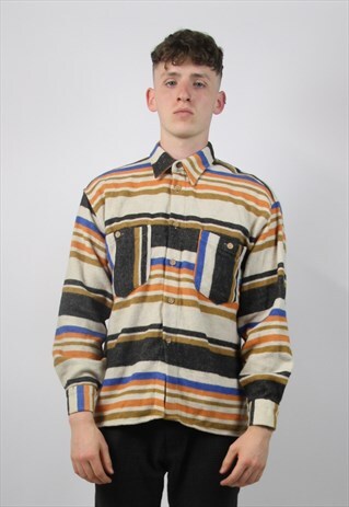 VINTAGE NAVAJO STRIPED SHIRT