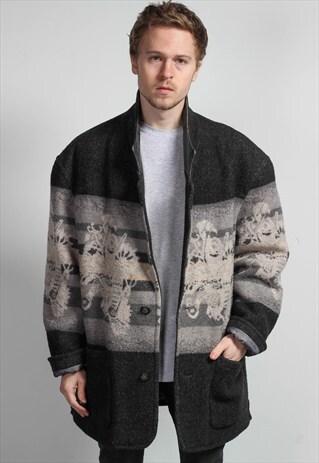 VINTAGE OVERSIZED AZTEC JACKET