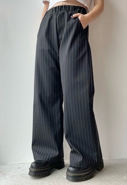 Petite pinstripe trousers