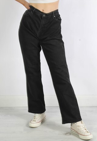 VINTAGE LEVIS 505 STRAIGHT LEG FIT JEANS BLACK W34