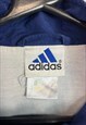 VINTAGE 90S NAVY ADIDAS WINDBREAKER JACKET LARGE