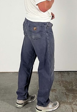 Vintage Carhartt Carpenter Pants Men's Navy Blue