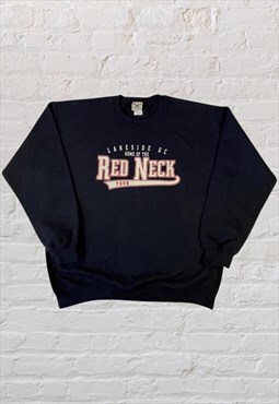 Vintage Lakeside GC Red Neck Tour sweatshirt in black 