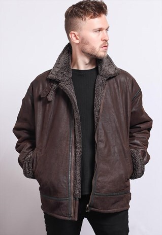 VINTAGE LEATHER AVIATOR JACKET