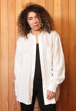 VINTAGE 1990S WHITE OVERSIZED SHIRT