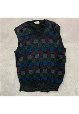 Vintage Knitted Sweater Vest Men's XL