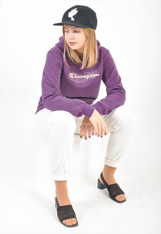 VINTAGE 90'S HOODIE IN PURPLE