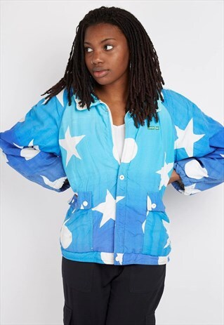 VINTAGE BLUE COVERI SKI JACKET