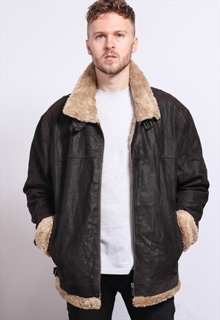 VINTAGE LEATHER AVIATOR JACKET
