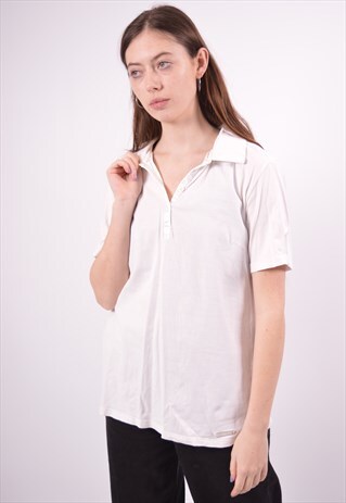 VINTAGE CHAMPION POLO SHIRT WHITE