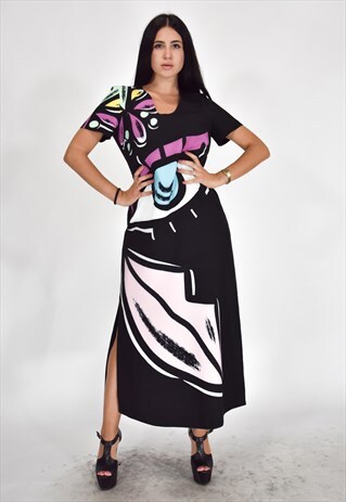 MOSCHINO JEANS COUTURE ELEGANT DRESS BLACK