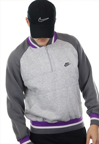 VINTAGE 80S NIKE 1/4 ZIP SWEATSHIRT JUMPER