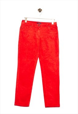 Lands End Cord Pant Skinny Fit Red