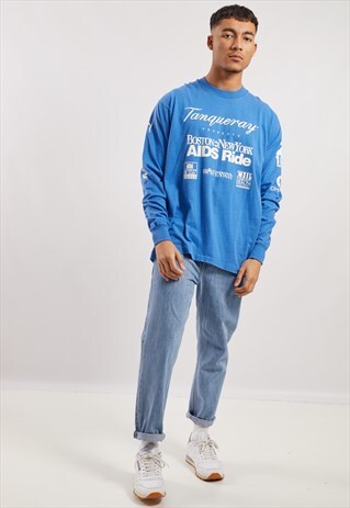 VINTAGE BOSTON NEW YORK LONG SLEEVE TOP