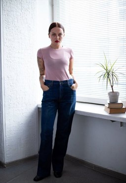 Vintage 90's Blue High Waisted Straight Jeans