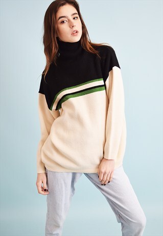 90'S RETRO KNIT S.OLIVER OVERSIZED SPORTS JUMPER TOP