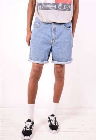 LEVI'S 550 MENS VINTAGE DENIM SHORTS W34 BLUE 90S