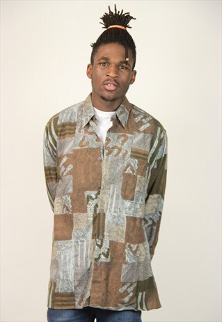 VINTAGE PATTERNED FLANNEL SHIRT