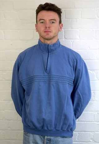 VINTAGE 90'S 1/4 ZIP SWEATSHIRT
