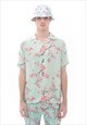 Camp short sleeve woven shirt in cherry blossom
