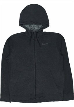 Nike 90's Swoosh Zip Up Hoodie Large Grey