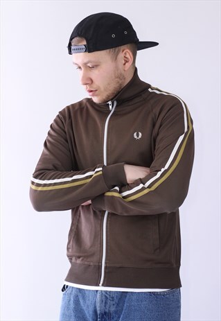 VINTAGE MENS FRED PERRY TRACK TOP JACKET