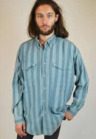 VINTAGE 90'S TOMMY HILFIGER STRIPED SHIRT
