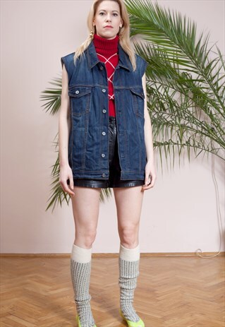 UNISEX DENIM MUSTANG GILET