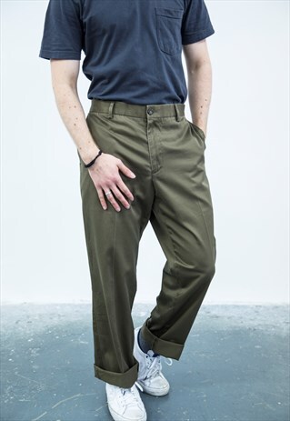 DOCKERS VINTAGE 1980S BROWN TROUSERS