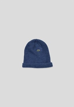 Vintage Chemise Lacoste Beanie Hat in Blue