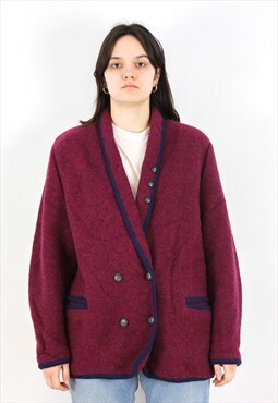 GEIGER Trachten Wool Coat Jacket Cardigan Jumper Sweater Top