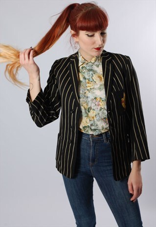 VINTAGE STRIPED SCHOOL UNIFORM BLAZER