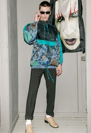 VINTAGE WINDBREAKER RAVE ANORAK / 1990S