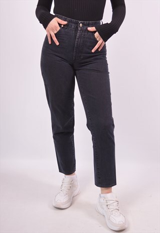 VINTAGE TRUSSARDI HIGH WAIST JEANS SLIM BLACK