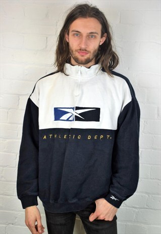 VINTAGE 90'S REEBOK 1/4 ZIP SWEATSHIRT