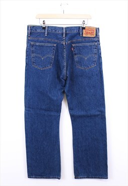 Vintage Levi's 517 Jeans Dark Washed Blue Wide Leg Denim 