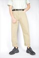 Vintage brown denim straight Jeans trousers 