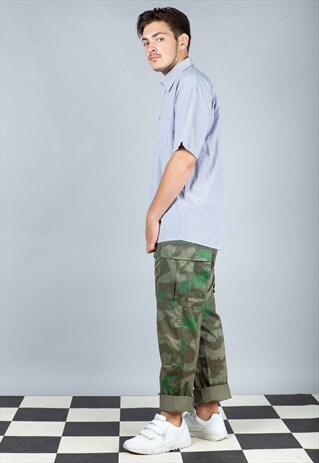 VINTAGE CAMO CARGO TROUSERS