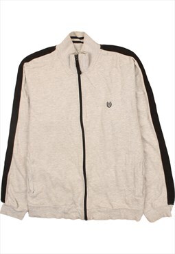 Vintage 90's Chaps Sweatshirt Sportswear Full Zip Up Grey