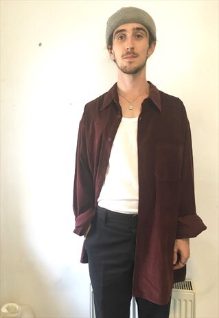 VINTAGE RED CORD CORDUROY SHIRT