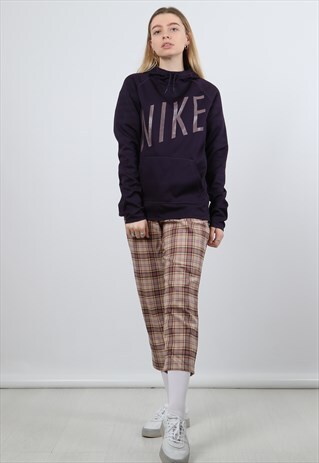 VINTAGE NIKE SMALL PURPLE PRINT HOODIE
