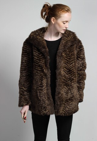 VINTAGE FAUX FUR JACKET