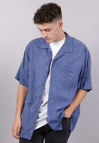 VINTAGE TOMMY BAHAMA SILK SHIRT Z634