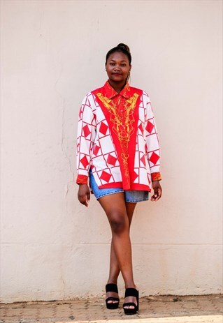 80S MIXED PRINT TOP