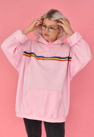 G&G UNISEX BP RAINBOW RIBBON HOOD