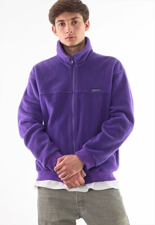 VINTAGE PATAGONIA FLEECE FULL ZIP JACKET 90S PURPLE