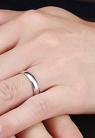 WOMEN'S ESSENTIAL 4MM BAND SIGNET RING - SILVER